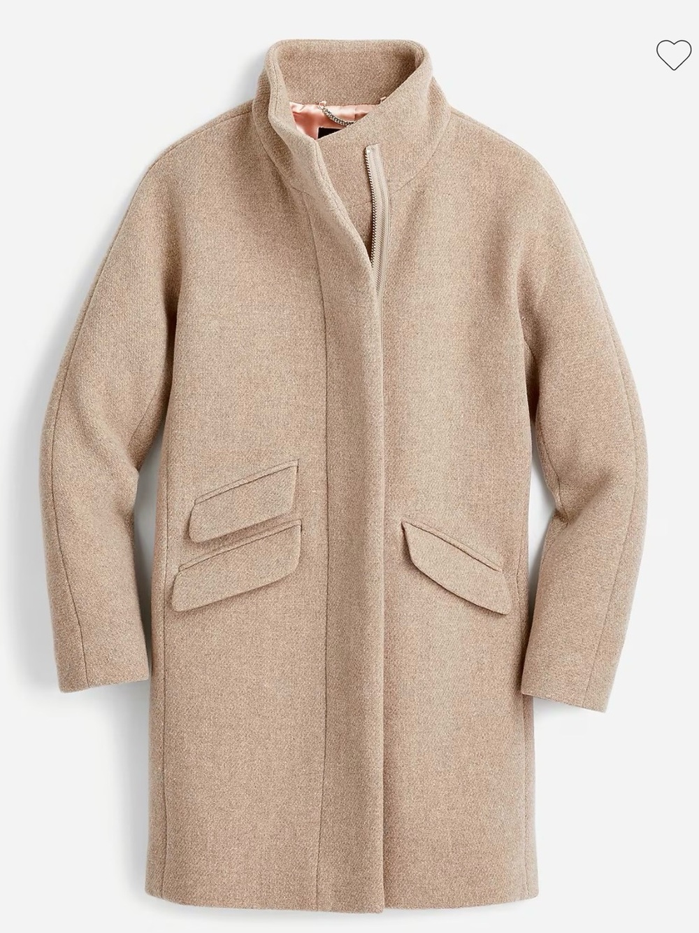 J Crew Cocoon coat in Italian stadium-cloth wool blend